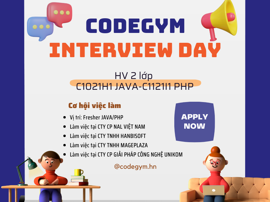 Học viên CodeGym Hà Nội tự tin phỏng vấn tại Interview Day